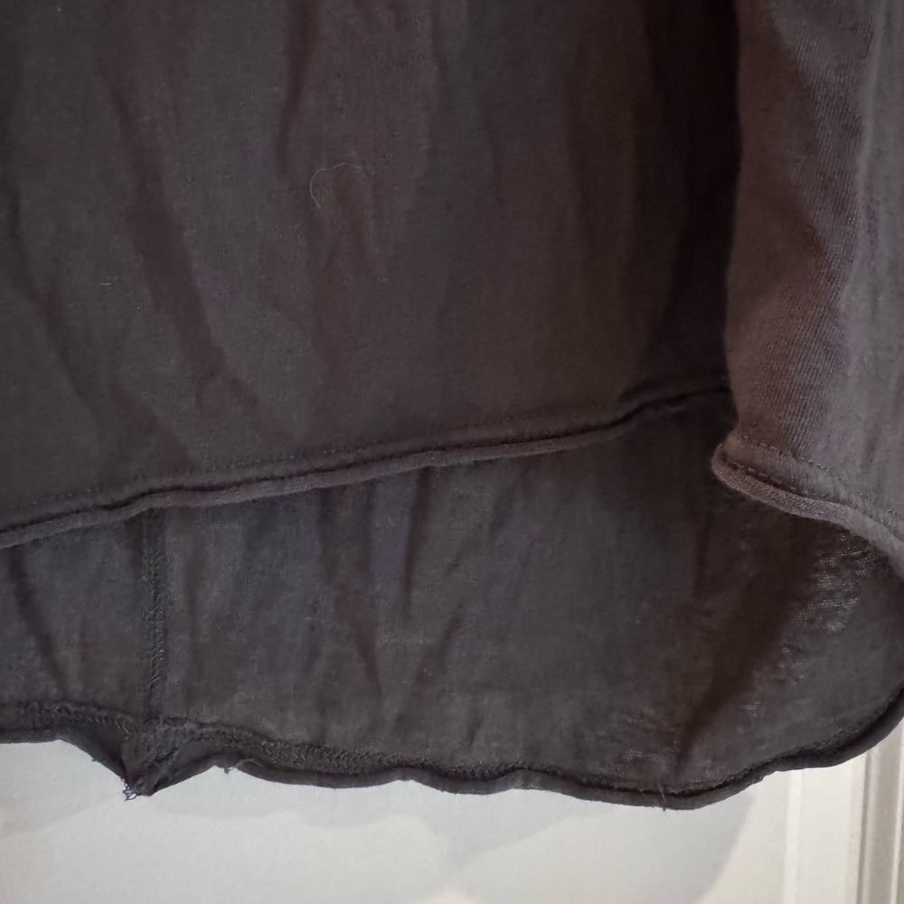 Maternity - La Miel Women's Dark Gray V-Neck Top - Picture 2 of 10